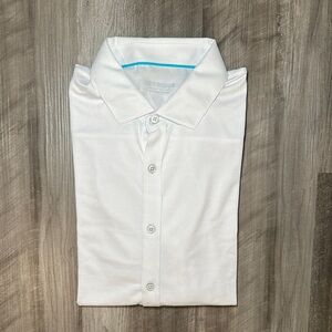 Devereux Proper Threads Textured Long Sleeve Button Down - Medium